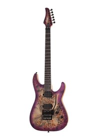 Resim Schecter C-6 Pro Fr Elektro Gitar (Aurora Burst) 