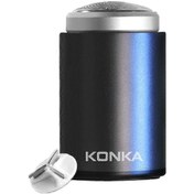 Resim Konka Mini Tıraş Bıçağı Açık Hava Su Geçirmez Erkek Tıraş Bıçağı Siyah + 1 Bıçak Başlığı 