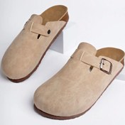 Resim Comely shoes Unisex Mantar Tabanlı Önü Kapalı Tokalı Günlük Ev Dışarı Terliği 