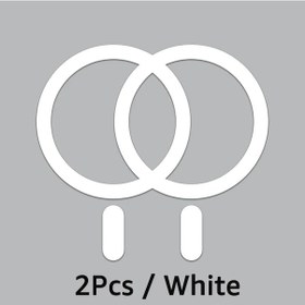 Resim Goldenqian Magsafe Manyetik Plaka Halkası Evrensel Metal Demir Etiket Desteği Kablosuz Şarj Cihazı Metal Plaka Levha Mıknatıs Araç Tutucu White White 