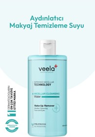 Resim Veela Cilt Aydınlatıcı Yüz Ve Makyaj Temizleme Suyu Micellar Cleansing Water 