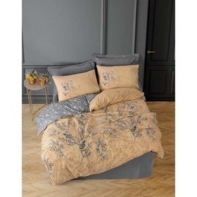 Resim Cotton Box Mode Line Ranforce Çift Kişilik Nevresim Takımı-Vera Gri 