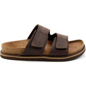 Resim Kahve Leather Erkek Terlik E04801200101 Kahve 