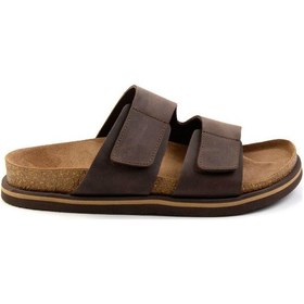 Resim Kahve Leather Erkek Terlik E04801200101 Kahve 