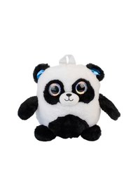 Resim Glanart Çocuklar İçin Sevimli Peluş Sırt Çantası Panda25 Cm 3-6 Yaş Siyah 