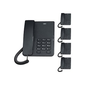 Resim Karel TM140 Analog Beyaz Masaüstü Telefon 5 Adet 
