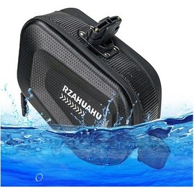 Resim Rzahuahu 2l Bisiklet Sele Çantası Su Geçirmez Sert Kabuk Bisiklet Koltuk Altında Çanta 