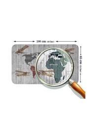 Resim Eğitici Dünya Haritası Dünya Atlası Çocuk Ve Bebek Odası Duvar Sticker -60x105-3804 - Renkli Çok Renkli 