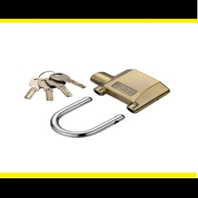 Resim Xolo Alarmlı Tüm Motosikletlere Uyumlu Motosiklet Bisiklet Asma Kilit Altın Sarı 110 Desibel XLK408 