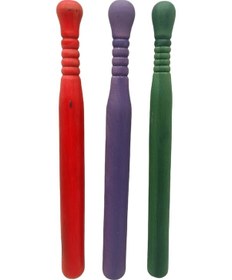 Resim Gürgen Beyzbol Sopası Boyalı Kısa - 50cm 4401 Çok Renkli 