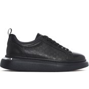Resim Derimod Erkek Siyah Bağcıklı Kalın Tabanlı Deri Sneaker 25SFD641418 