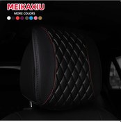 Resim 1pu Deri İşlemeli Araba Kafalık Kafalık Ve Araba İç Kafalık Koltuktan Black 