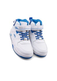 Resim N Drops Cırtlı Lastikli Unisex Erkek Kız Çocuk Basketbol Ayakkabısı 021 Beyaz - Mavi 