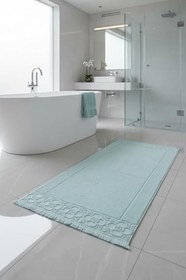 Resim Fesun Turkuaz Ayak Havlusu - 60x130Cm, 690Gr,%100 Pamuk, Spa Ve Otel Banyo Paspası, Günlük Kullanıma Uygun 