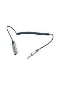 Resim Aux Bluetooth Alıcısı Adaptörü Spiral Kablolu Otomatik Bağlantı 