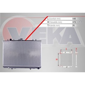 Resim Veka Su Radyatoru Brazıng Mıtsubıshı L 200 (K7T,K6T) 2.5 D M-t 1996-2007 