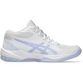 Resim Asics GEL-TASK MT 4 Kadın Beyaz-Turuncu Voleybol Ayakkabısı 1072A105-104 