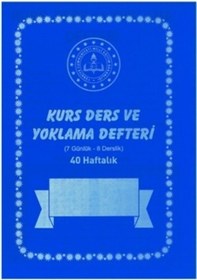 Resim Kurs Ders ve Yoklama Defteri 40 Haftalık Pp Kapak Lacivert 