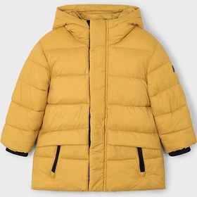 Resim Mayoral Erkek Çocuk Kapüşonlu Uzun Anorak Mont Sarı - 7 Yaş 