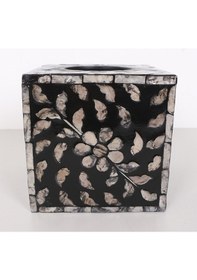 Resim Anita Sedefli Kare Peçetelik 15x15x15 Cm Siyah 