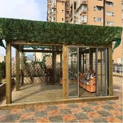 Resim Kamuflaj Bahçe Gizlilik Ağı - Veranda, Güverte ve Balkon Kaplama için Yeşil Açık Hava Kamuflaj Ağları, %11-20 Işık Filtreleme Gölge, Güneş ve Rüzgar Koruma için Dayanıklı Hava Dirençli Kumaş 