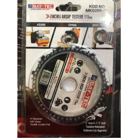 Resim Bay-Tec MK0286-10 Zincirli Ahşap Testere 115MM 