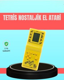 Resim Ceylan Adam Retro Tetris El Aterisi Pil İle Çalışan Taşınabilir Mini Oyun Konsolu 