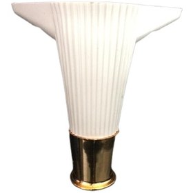 Resim PVC Burada (12 Adet) Asya Çizgili 15 cm Beyaz / Gold Mobilya Ayağı- Dolap, Koltuk , Tv Ünitesi Ayağı 
