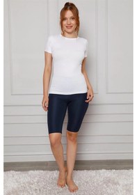 Resim Giyim Microfiber Diz Üstü Tayt Lacivert Lacivert 