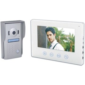Resim Multitek Rl-b17m 7" Lcd Renkli Görüntülü Diafon-villa Set (villa Kit) Beyaz 