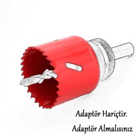 Resim Bi Metal Panç Ø 51 mm Delik Açma Alçıpan Ahşap Pvc Delme Testeresi Adaptörsüz 1 Adet 
