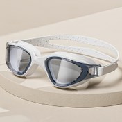 Resim Unisex Ayarlanabilir Anti-Sis Yüzme Gözlüğü - Yüksek Netlikte Kristal Berrak Görüş, Ergonomik Tasarım ve Ayarlanabilir Kayışlı Rahat Kullanım, Siyah Çerçeve ile Yüzme Eğitimi, Su Sporları & Yarışma Etkinlikleri İçin 