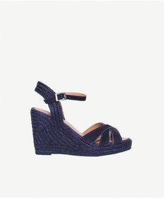 Resim Yargıcı Çapraz Bantlı Dolgu Süet Espadril 26ykay4033x 004 Lacivert 