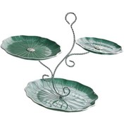 Resim Homyl Katmanlı Cupcake Standı 3 Katlı Kuru Yeşil-ve-gümüş 