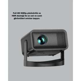 Resim 4000 Lümen Parlaklık Değerine Sahip Ev ve Ofis Projektör 