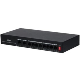 Resim DAHUA PFS3010-8ET-65, 8 Port, MegaBit, 8 Port PoE, 65W, +2 Port MegaBit Uplink, Yönetilemez, Masaüstü Switch Orjinal ve Garantili Ürün