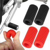 Resim Rubber Motorcycle Gear Shift Foot Pad Pedal Universal Shifter Shoe Protectorl Anti-Kick Foot Pegs Pad Moto Accessories 