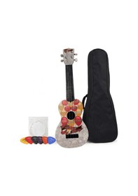 Resim Soprano Ukulele Yeni Yıl Desenli 