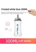 Resim Wrels Su Şişesi Katlanır Yumuşak Şişe Spor Su Şişesi Su Torbası Katlanabilir Blue 300ml Blue 300ml 
