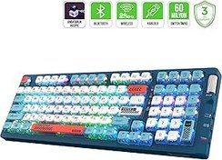 Resim Game Power Sense RGB Wireless/Bluetooth/Kablolu Mekanik Red Switch Türkçe Gaming Klavye 