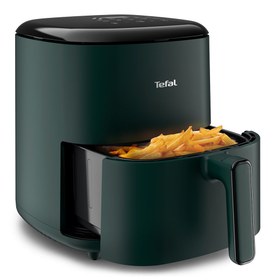 Resim Tefal Easy Fry Max EY245310 sıcak hava fritözü, 5 litre kapasite, 1500 W güç, 10 otomatik program, Dokunmatik ekran, Çıkarılabilir yapışmaz hazne, Otomatik durdurma, Tarif kitabı dahil, Yeşil 