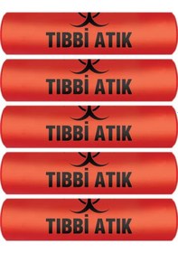Resim Atık Torbası Jumbo Boy 80 x 110 CM 700 G 10'lu Rulo x 5 Paket 