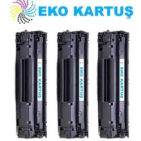 Resim Eko Kartuş Canon CRG-725 MF3012 Ekonomik lı 3’lü I Paket M 