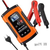 Resim Gebibd Foxsur 5a 12v Akıllı Şarj Cihazı Otomotiv Onarım Akü Şarj Cihazı Kırmızı 