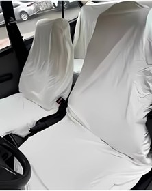 Resim Cebeci KEFEN Beyaz servis kılıfı 2 ön 1 arka komple takım 