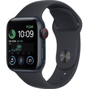 Resim Apple Watch Se Gps + Cellular 40MM Midnight Aluminium Case With Midnight Sport Band - Regular MNPL3TU/A 