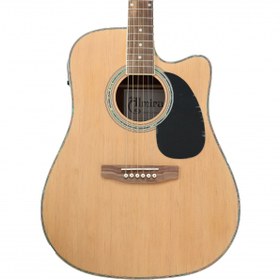 Resim Almira F650N-C Elektro Akustik Gitar - Naturel (Başlangıç/Orta - Cutaway Kasa) | Naturel Parlak Cila, Dahili Tuner ve 4-Band EQ, Ihlamur Gövde Yapısı | Ölçüler: 41 İnç Standart Dreadnought 