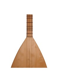 Resim Telli Çalgı Yapım Kısa Sap Sade Model 36 Tekne Yaprak Dut Bağlama 