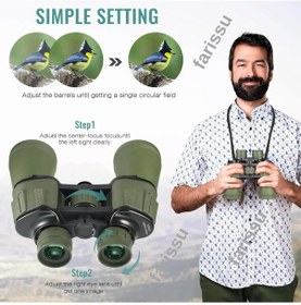 Resim 100x100 Profesyonel Dürbün 20x Zoom 50mm Lens Bak-4 Prizma Zimlu Mini Fener Hediyeli Yeşil 