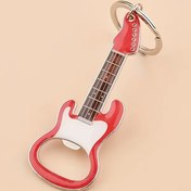 Resim Kadınlar için 1 adet Gitar Şekilli Alaşım Anahtarlık - Kırmızı Gövde, Beyaz Koruyucu ve 3 Ayar Pimi ile Elektrikli Gitar Tasarımı, Dayanıklı Çift Taraflı Pişmiş Emaye Kaplama, Günlük Geziler için Şık Müzik Sever Hediye, Günlük Anahtar Tutucu | Trendy Anahtarlık | Detaylı Gitar Replika 